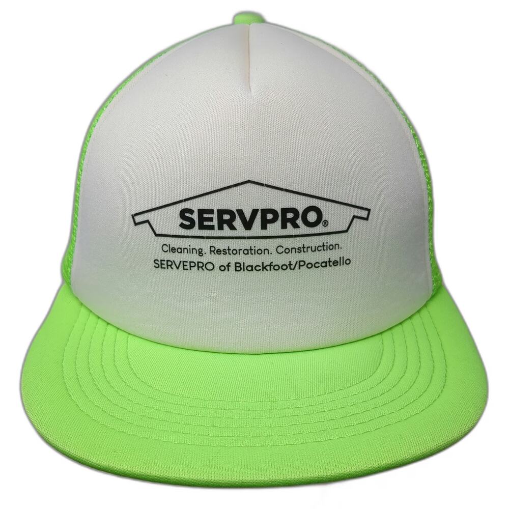 Hit Wear Servpro Trucker Hat Green One Size Mesh Snapback Cleaning Restoration